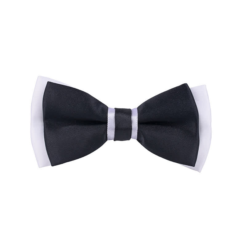 Papillon classico bicolore a doppio strato per bambini
