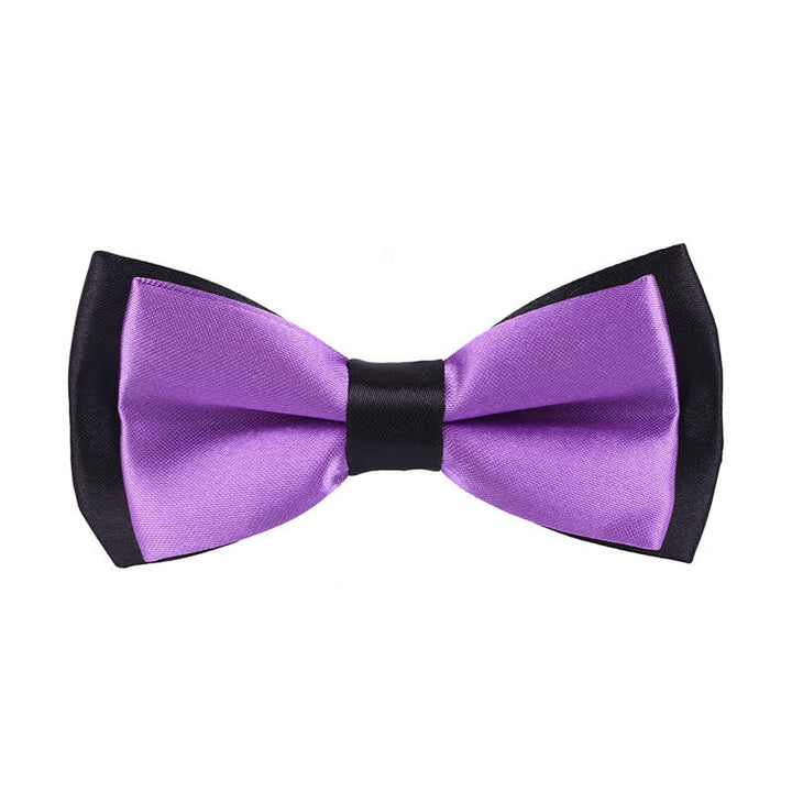 Papillon classico bicolore a doppio strato per bambini
