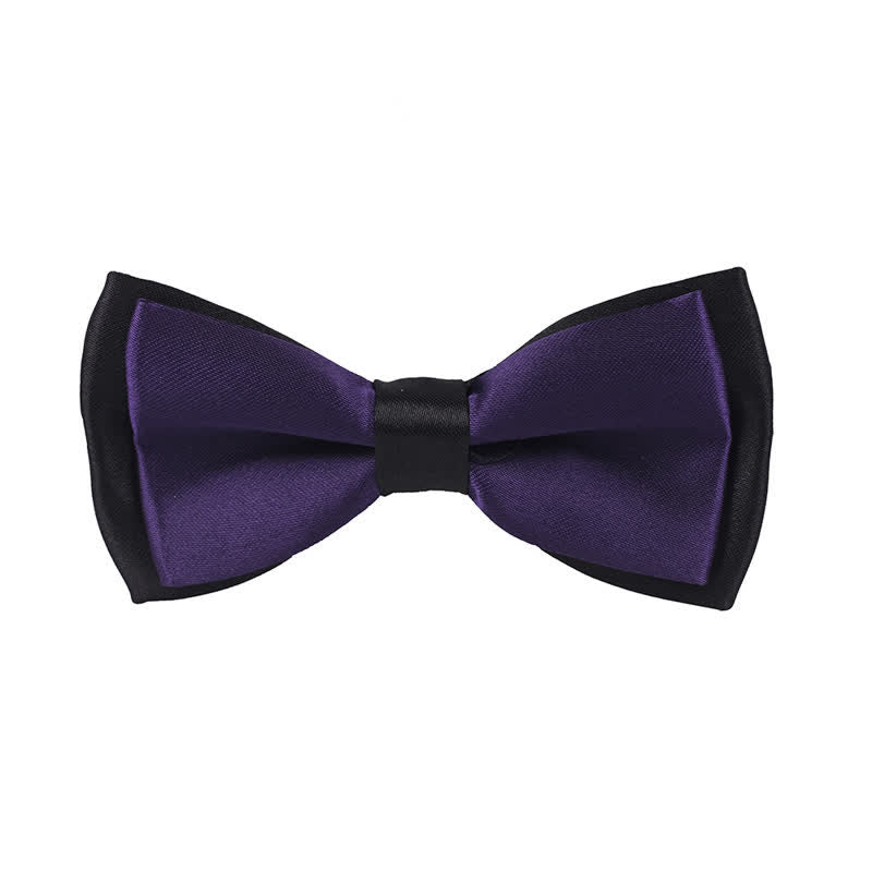 Papillon classico bicolore a doppio strato per bambini