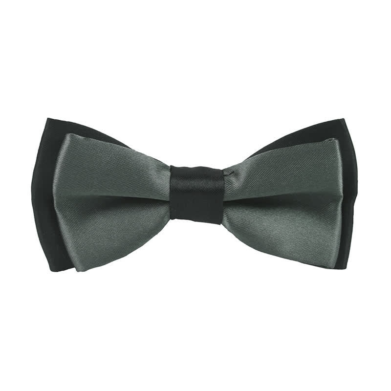 Papillon classico bicolore a doppio strato per bambini