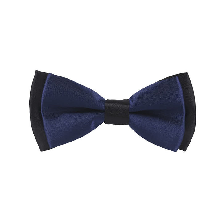 Papillon classico bicolore a doppio strato per bambini