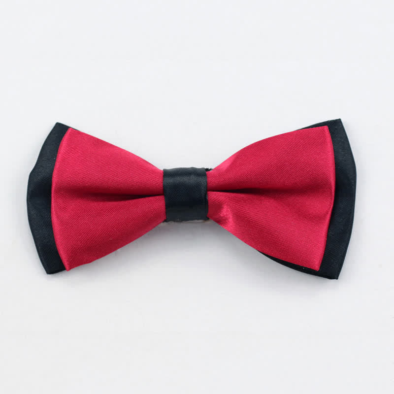 Papillon classico bicolore a doppio strato per bambini