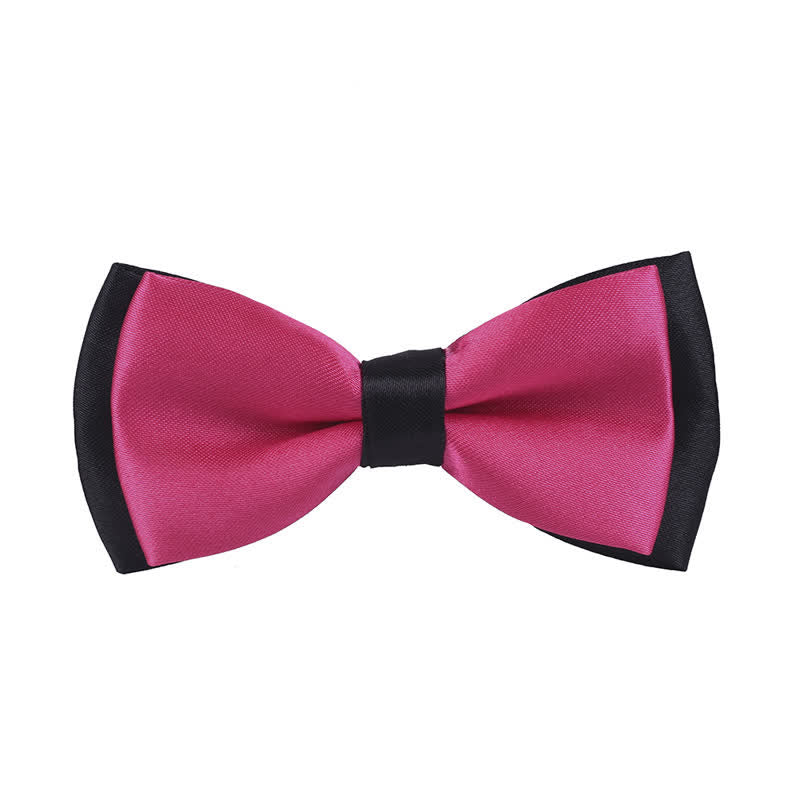 Papillon classico bicolore a doppio strato per bambini