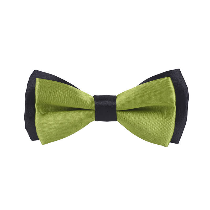 Papillon classico bicolore a doppio strato per bambini