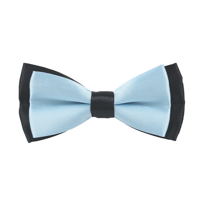 Papillon classico bicolore a doppio strato per bambini