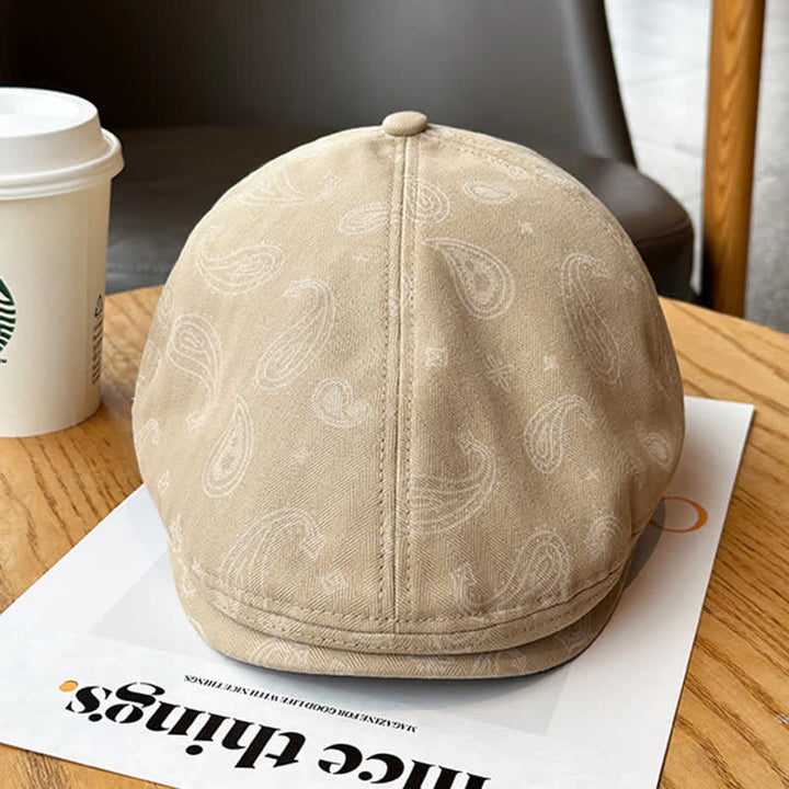 Cappello basco con stampa floreale Paisley