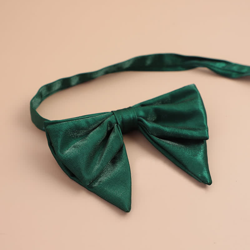 Papillon a punta oversize lucido a forma di farfalla da uomo