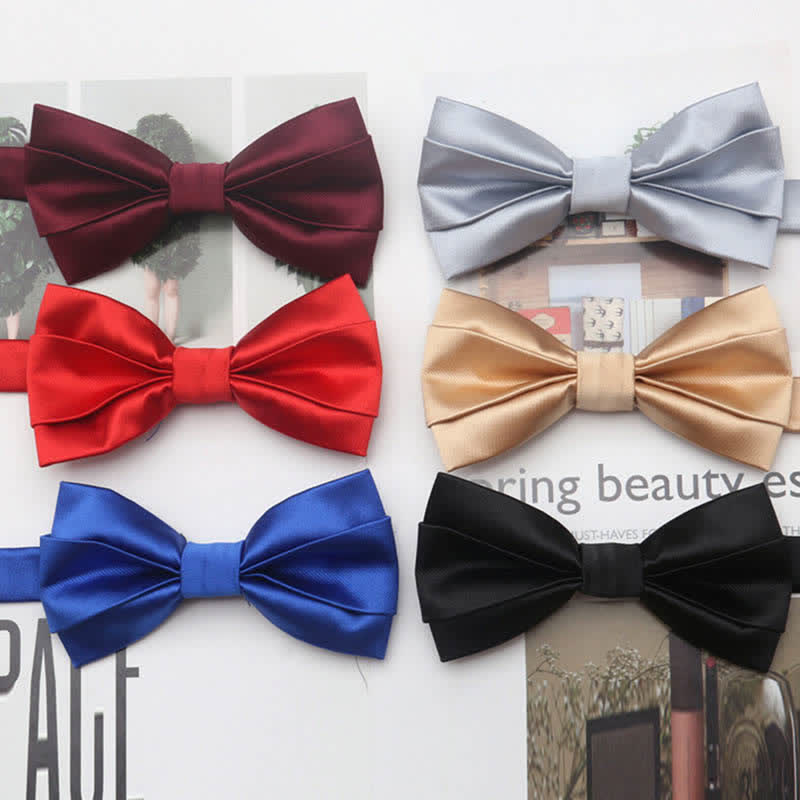 Papillon classico semplice casual da uomo, tinta unita