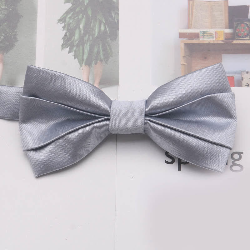 Papillon classico semplice casual da uomo, tinta unita
