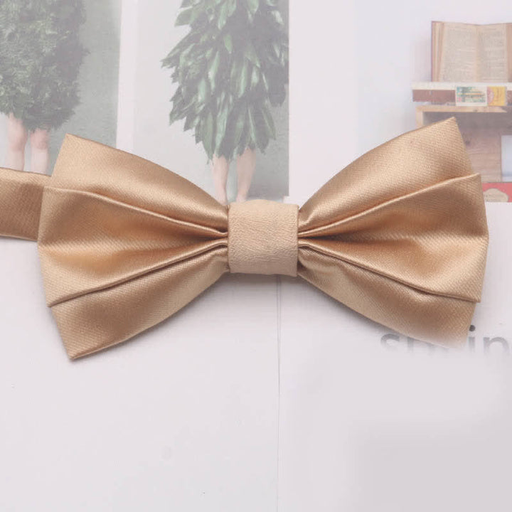 Papillon classico semplice casual da uomo, tinta unita