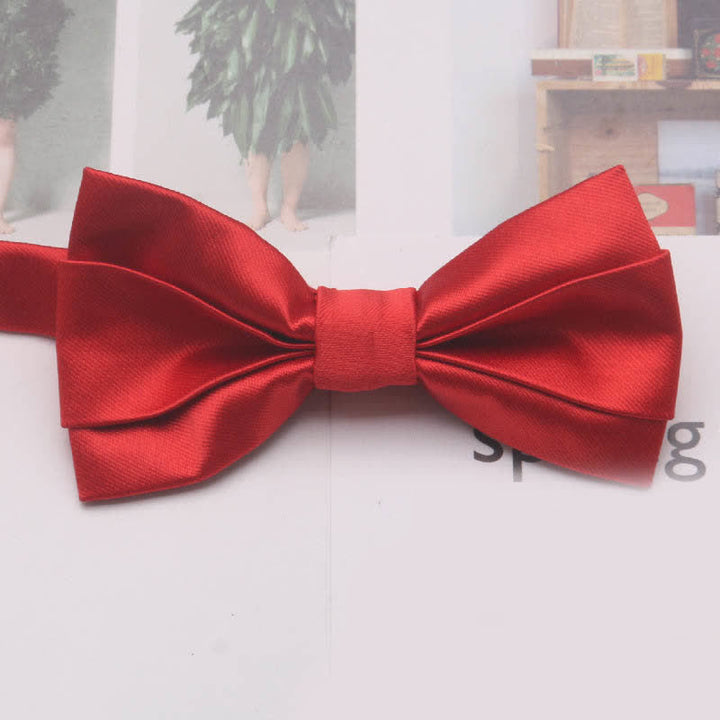Papillon classico semplice casual da uomo, tinta unita