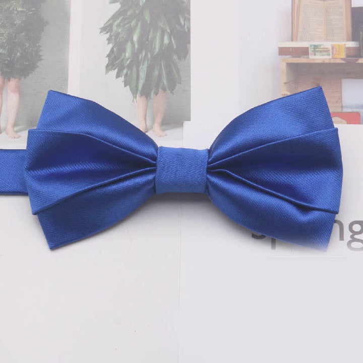 Papillon classico semplice casual da uomo, tinta unita