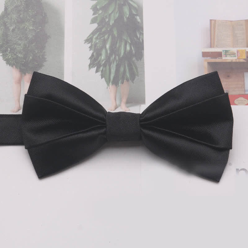 Papillon classico semplice casual da uomo, tinta unita