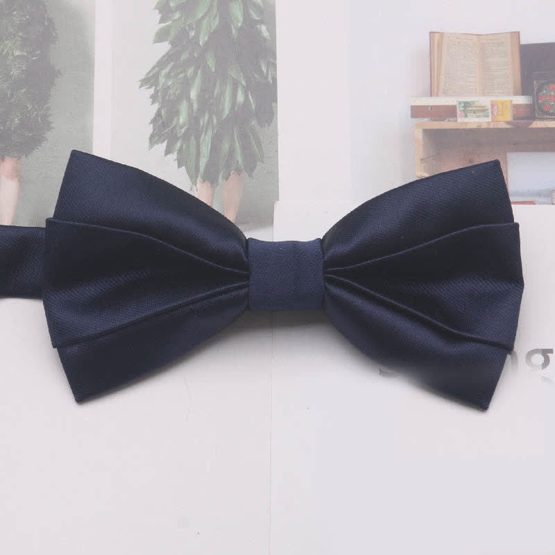 Papillon classico semplice casual da uomo, tinta unita