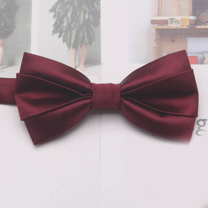 Papillon classico semplice casual da uomo, tinta unita