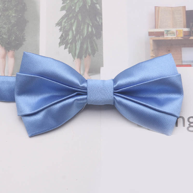 Papillon classico semplice casual da uomo, tinta unita