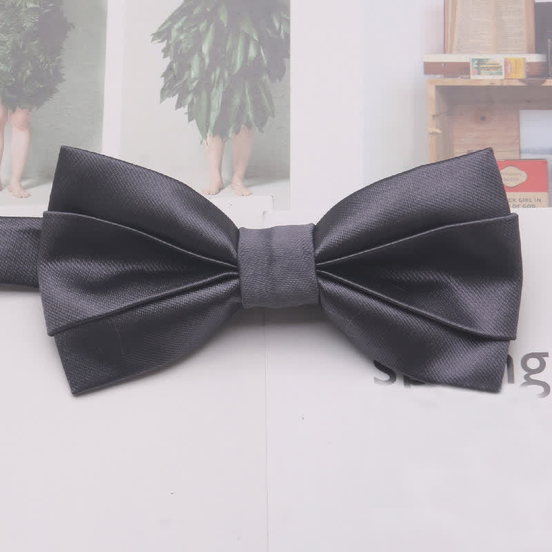 Papillon classico semplice casual da uomo, tinta unita