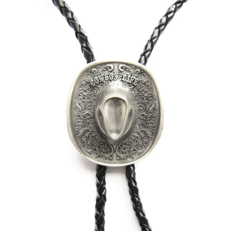 Cappello da cowboy country con ciondolo Bolo Tie