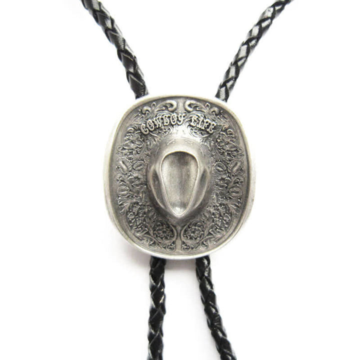 Cappello da cowboy country con ciondolo Bolo Tie