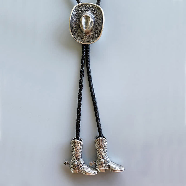Cappello da cowboy country con ciondolo Bolo Tie