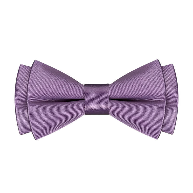 Papillon da uomo viola mercerizzato tinta unita