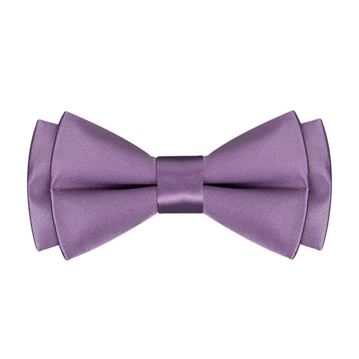 Papillon da uomo viola mercerizzato tinta unita