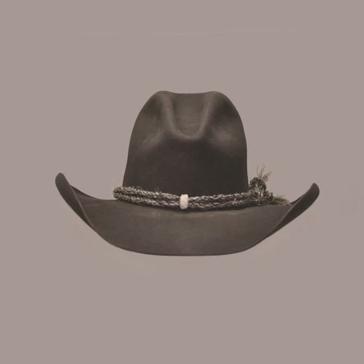Cappello da cowboy in lana occidentale con tesa intrecciata Fedora