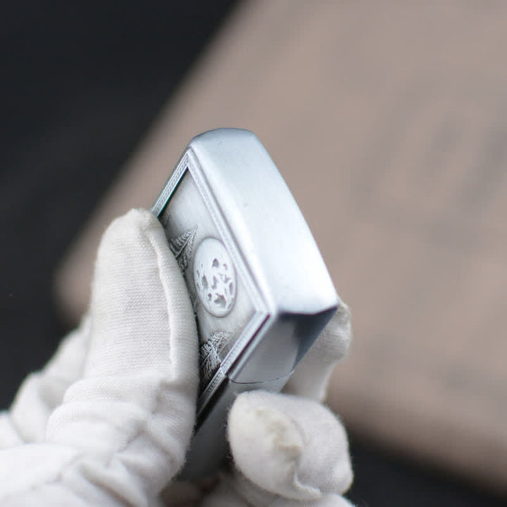 Accendino ricaricabile a butano con mola Howling Wolf