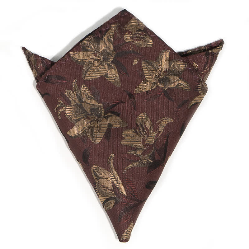 Set di 3 cravatte da uomo con motivo floreale grazioso e squisito