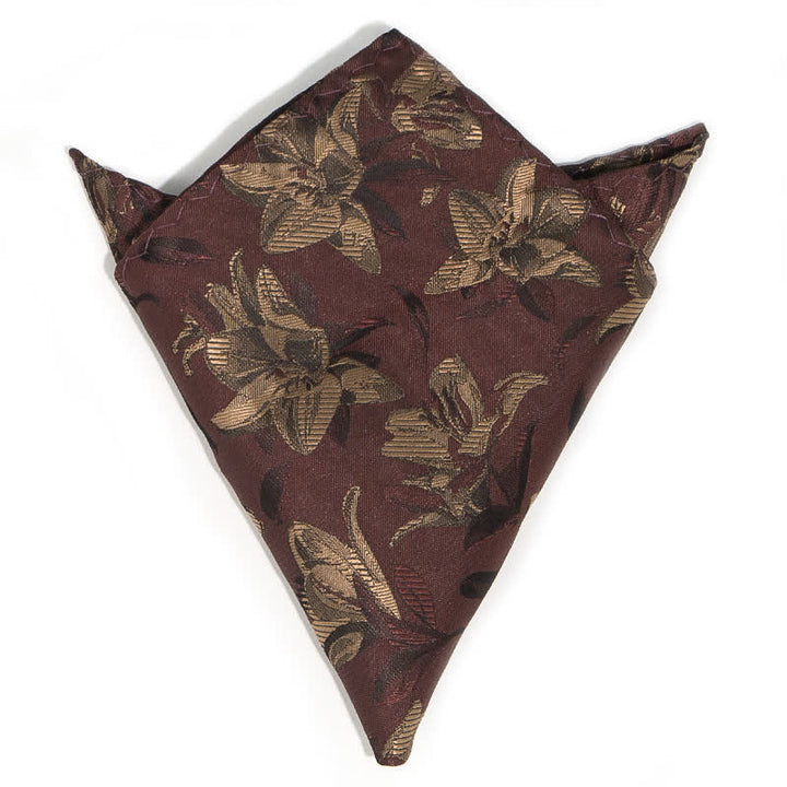 Set di 3 cravatte da uomo con motivo floreale grazioso e squisito
