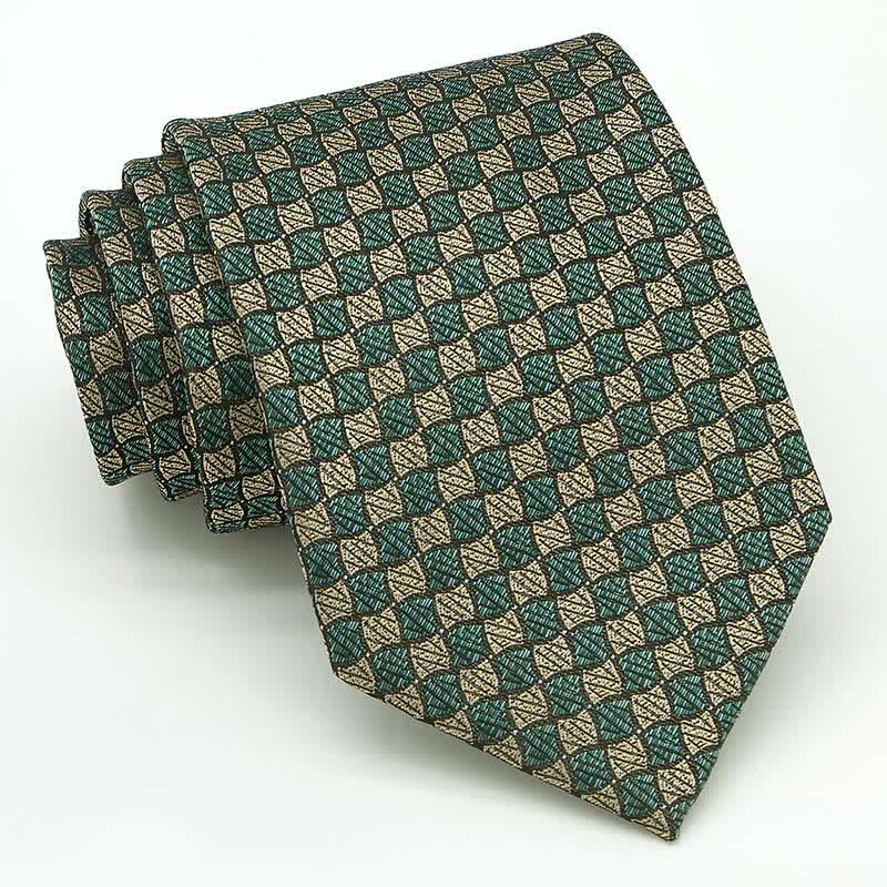 Set di 3 cravatte a quadri Gentlement da uomo