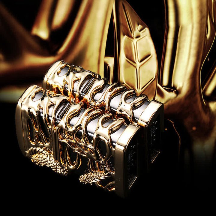 Accendino a cherosene ricaricabile Carving Domineering Dragon