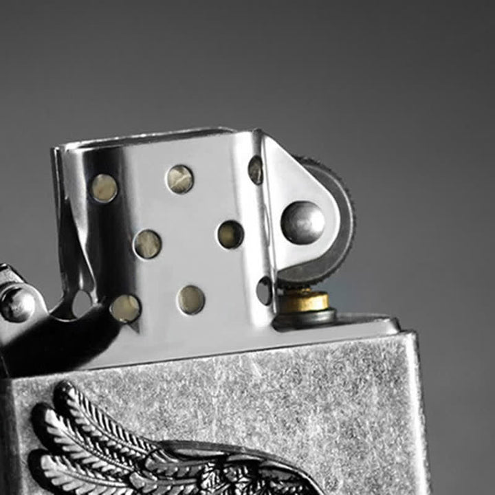 Accendino a cherosene ricaricabile Flying Angel Wings