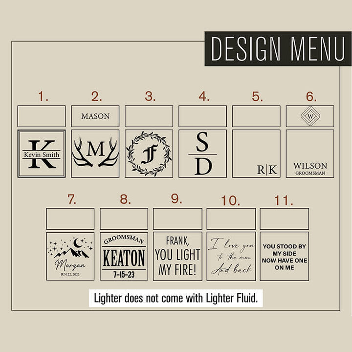 Accendino a cherosene ricaricabile personalizzato unico