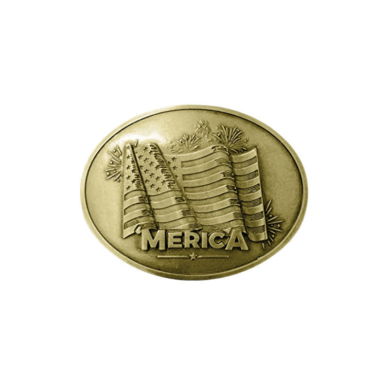 Cintura in pelle con fibbia porta birra creativa fai da te da uomo con bandiera Merica Pride
