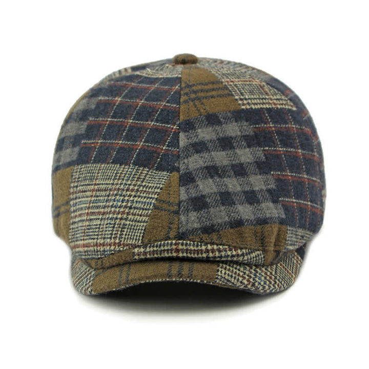 Cappello basco da giornalaio diverso classico patchwork a quadri