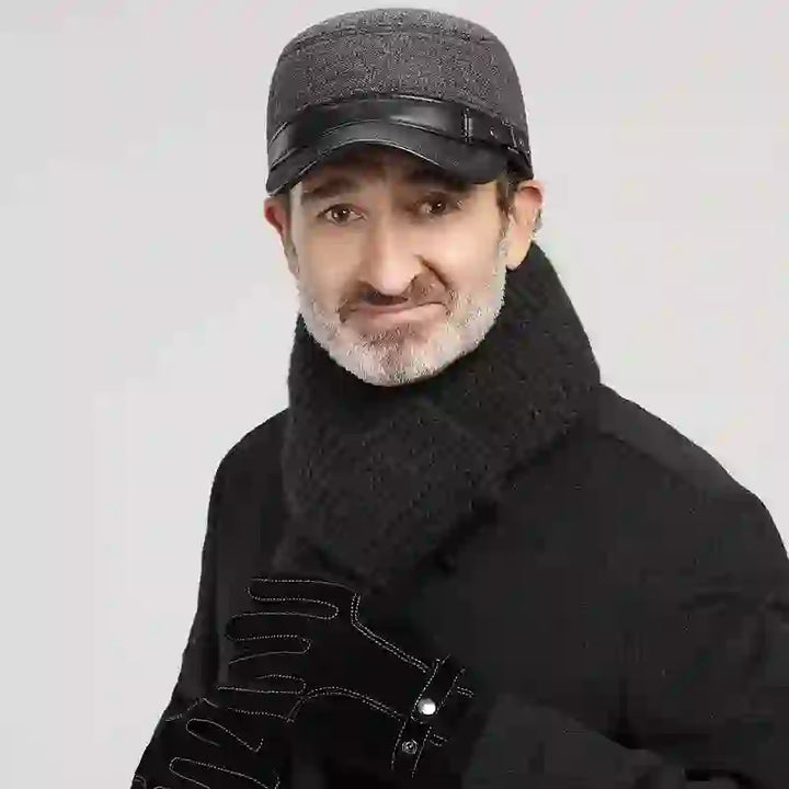Cappello invernale caldo casual con cappuccio piatto