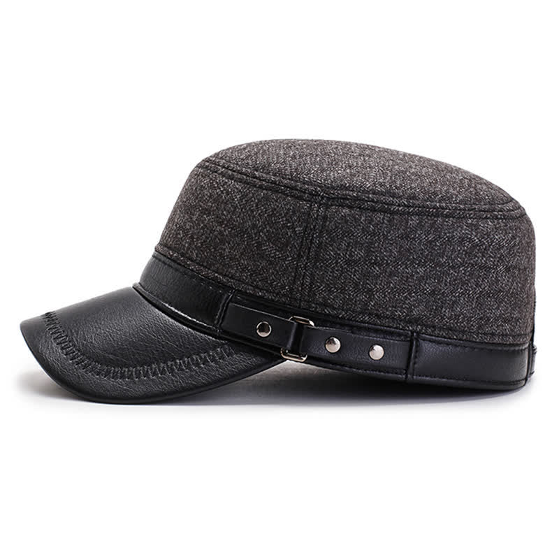 Cappello invernale caldo casual con cappuccio piatto