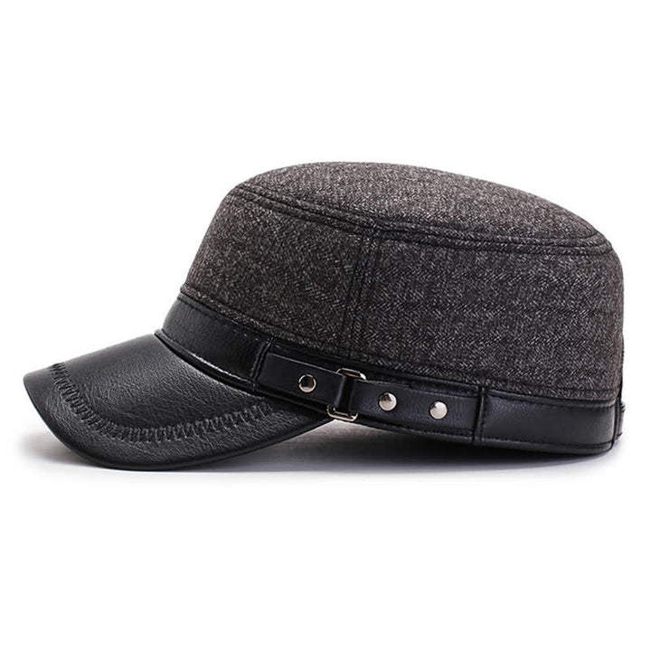 Cappello invernale caldo casual con cappuccio piatto