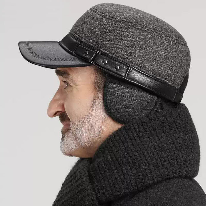 Cappello invernale caldo casual con cappuccio piatto