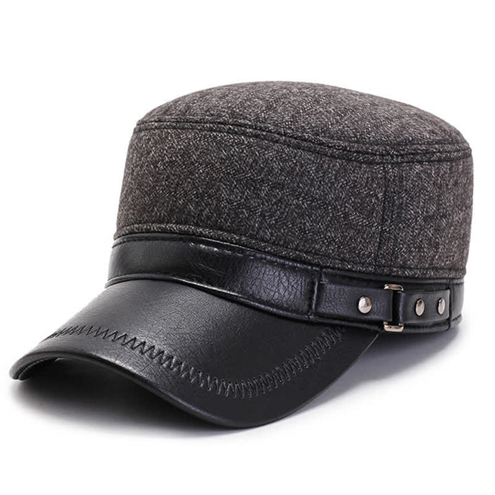 Cappello invernale caldo casual con cappuccio piatto