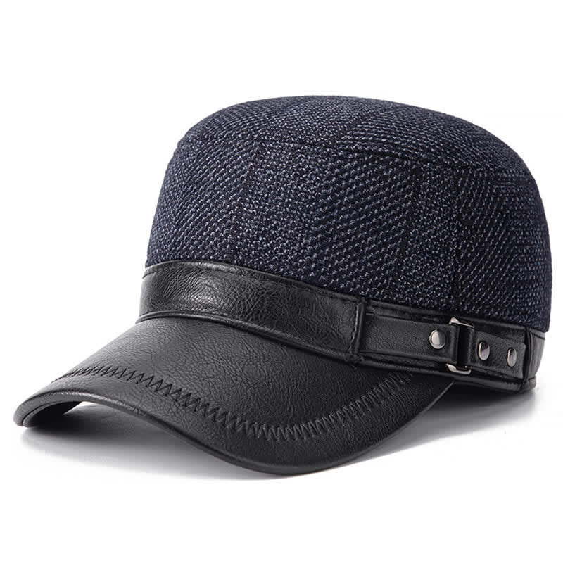 Cappello invernale caldo casual con cappuccio piatto