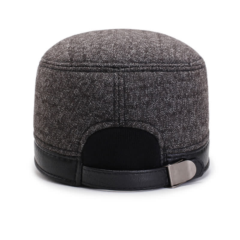 Cappello invernale caldo casual con cappuccio piatto