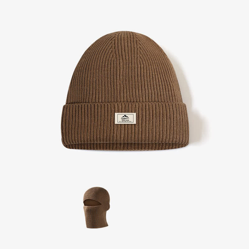 Cappello lavorato a maglia con berretto caldo senza visiera a cupola