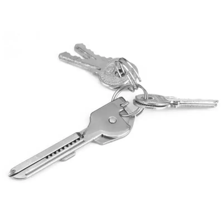 Portachiavi con pinza cacciavite affidabile multifunzionale 6 in 1