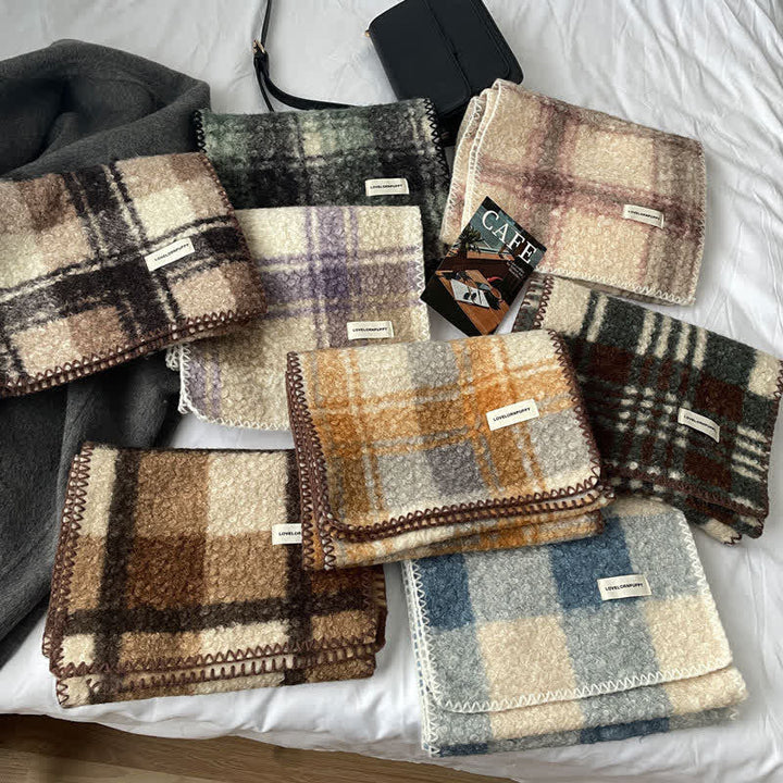 Sciarpa a quadri ultra flush unisex invernale