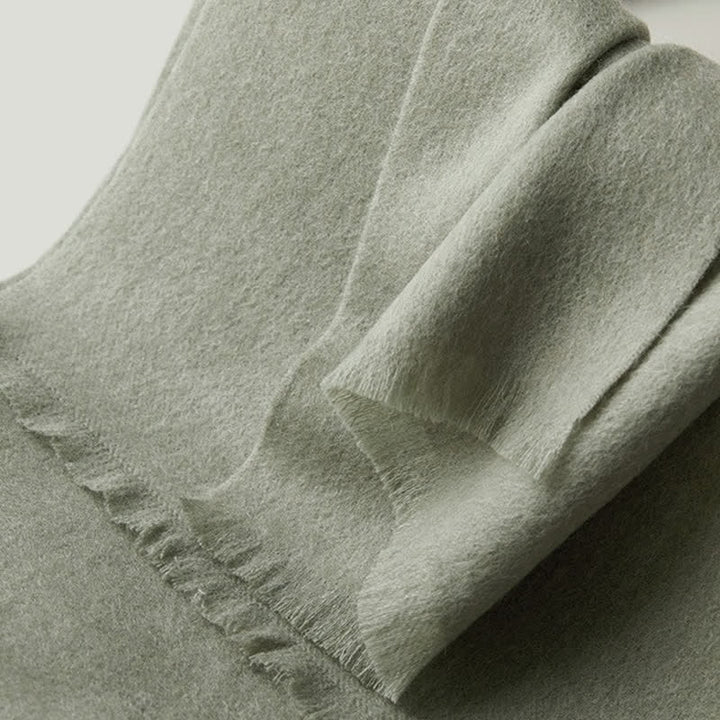 Scialle caldo unisex semplice tinta unita pura sciarpa di lana