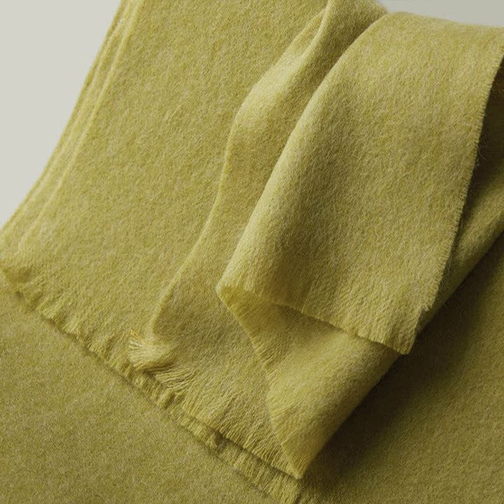 Scialle caldo unisex semplice tinta unita pura sciarpa di lana