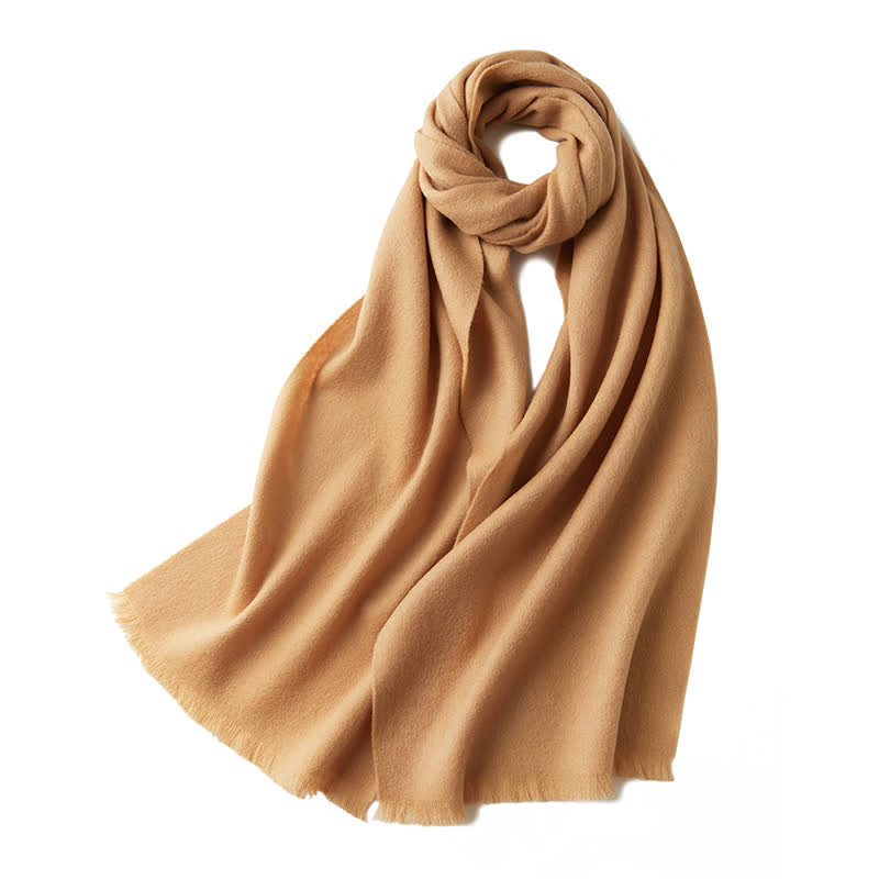 Scialle caldo unisex semplice tinta unita pura sciarpa di lana