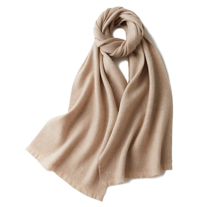 Scialle caldo unisex semplice tinta unita pura sciarpa di lana